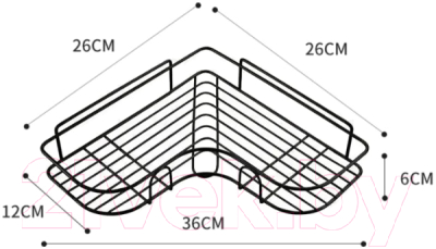 Полка для ванной Saniteco TBD0604245301A
