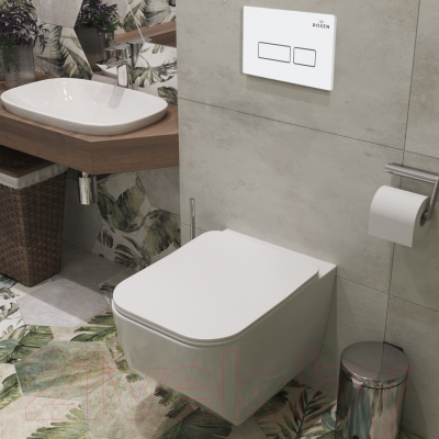 Унитаз подвесной с инсталляцией Roxen StounFix Dual Fresh 577353