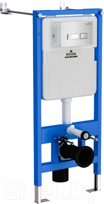 Унитаз подвесной с инсталляцией Roxen StounFix Slim 636623