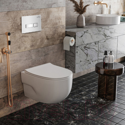 Унитаз подвесной с инсталляцией Roxen StounFix Slim 636623