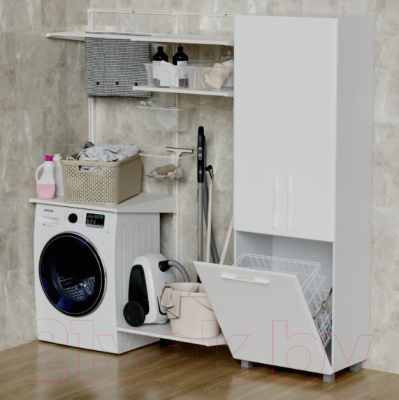 Шкаф-пенал для ванной Mixline Спутник 60 553951 (белый)