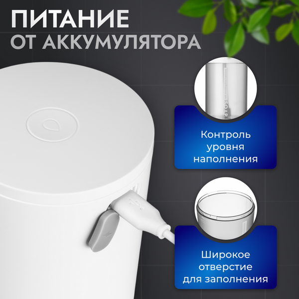 Сенсорный дозатор для жидкого мыла Saniteco EDA001724201A