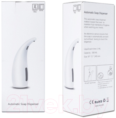 Сенсорный дозатор для жидкого мыла Saniteco TBD0601694601A