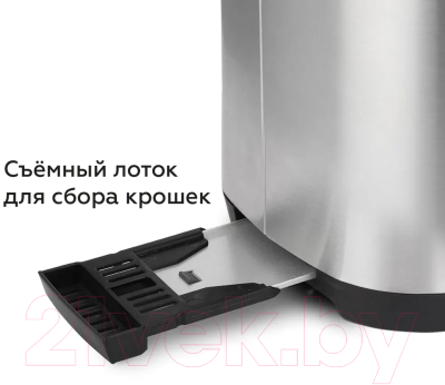 Тостер BQ T1010 (стальной/черный)