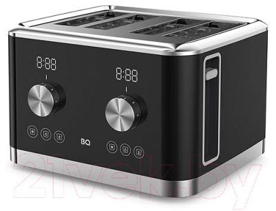 Тостер BQ T4000 (черный/стальной) - фото