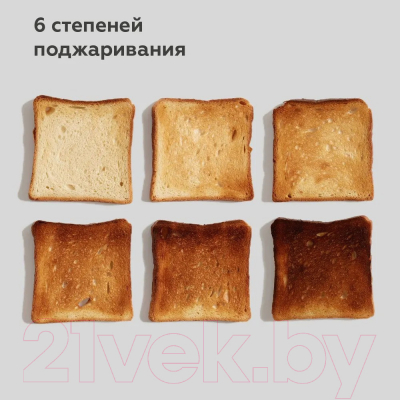 Тостер BQ T2003 (стальной/черный)