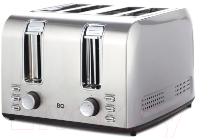 Тостер BQ T2001 (стальной/черный) - фото