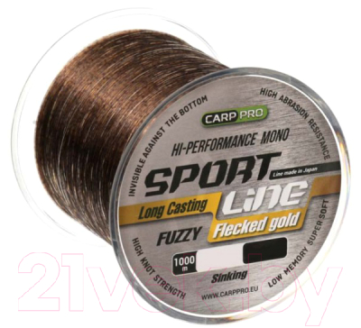 Леска монофильная Carp Pro Sport Line Flecked Gold 300M / CP2303-0335 - фото