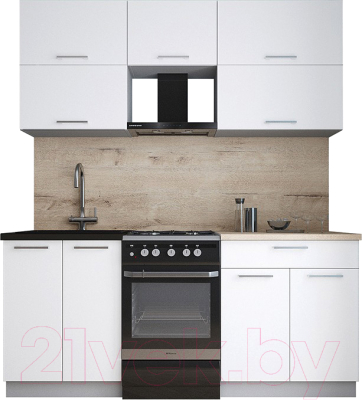 Кухонный гарнитур Интерлиния Мила Gloss 50-18 - фото