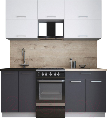 Кухонный гарнитур Интерлиния Мила Gloss 50-18 - фото