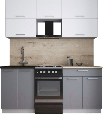 Кухонный гарнитур Интерлиния Мила Gloss 50-18 - фото