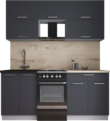 Кухонный гарнитур Интерлиния Мила Gloss 50-18 - фото