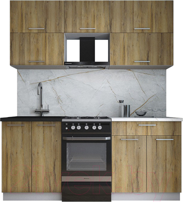 Кухонный гарнитур Интерлиния Мила Gloss 50-18 - фото