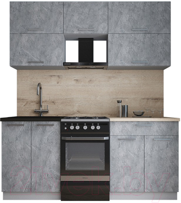 Кухонный гарнитур Интерлиния Мила Gloss 50-18 - фото