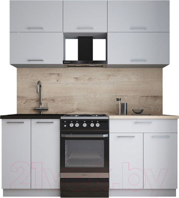 Кухонный гарнитур Интерлиния Мила Gloss 50-18 - фото