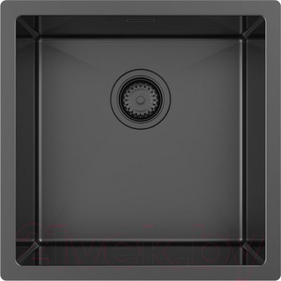 Мойка кухонная ZORG ZRN 4545 Premium PVD Gunblack - фото