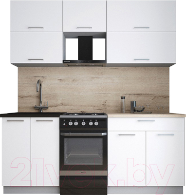 Кухонный гарнитур Интерлиния Мила Gloss 50-19 - фото