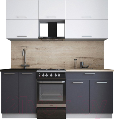 Кухонный гарнитур Интерлиния Мила Gloss 50-19 - фото