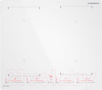 Индукционная варочная панель Maunfeld CVI604SBEXWH Inverter - фото