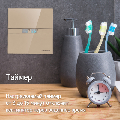Вентилятор накладной Maunfeld MFE10THGBG