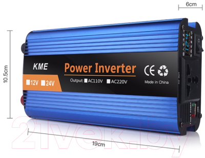 Автомобильный инвертор Soft Drive Carmaer 1200W / EDA001950901