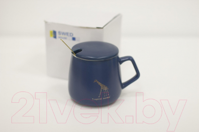 Кружка с ложкой Swed house MR1-5