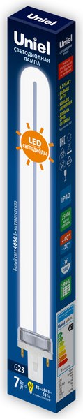Лампа Uniel LED-PL-7W/4000K/G23/FR PLZ03WH / UL-00005662