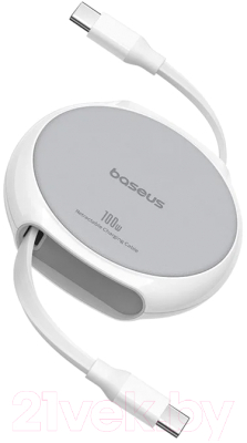 Кабель Baseus Free2Draw 100W Type-C to Type-C Retractable / 662802804B - фото