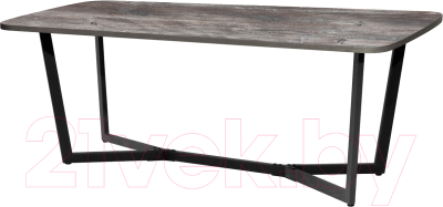 Обеденный стол Millwood Лофт Мюнхен Л 200x100x75 (сосна пасадена/металл черный) - фото