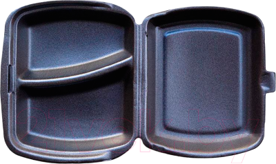 Набор одноразовых ланч-боксов Паксервис Ланч-бокс 2 секции / 287507 - фото