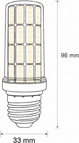 Лампа PCCooler T33-C-12W-E27-5000К