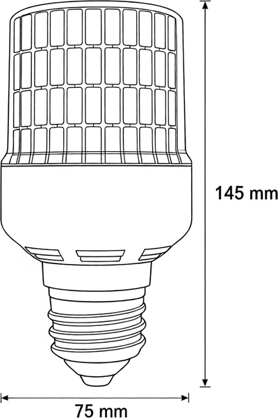 Лампа PCCooler T75-C-30W-E27-5000К