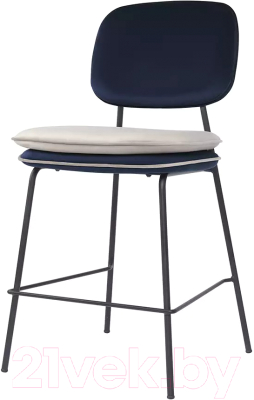 Стул барный Bergenson Bjorn Pea / BB0000696 (темно-синий/бежевый) - фото