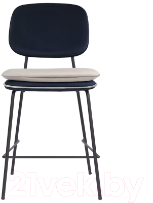 Стул барный Bergenson Bjorn Pea / BB0000696 (темно-синий/бежевый)