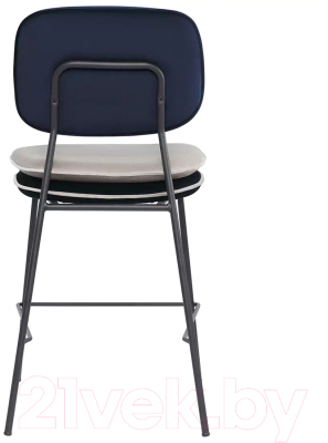 Стул барный Bergenson Bjorn Pea / BB0000696 (темно-синий/бежевый)