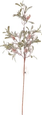 Ветка новогодняя GrandSiti 31207 / L69CM - фото