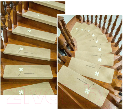 Набор ковриков для лестницы Mio Tesoro 55x22x4.5 / C0010141C