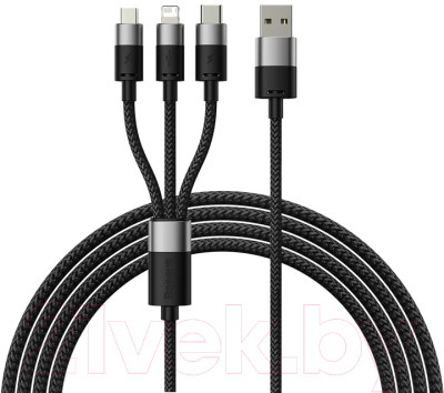 Кабель Baseus StarSpeed USB to Type-C / iP / Micro USB / 662802387A - фото