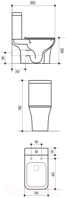 Унитаз напольный Wave Star / 552973