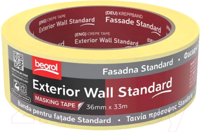 Лента малярная Beorol Facade Standard 36мм/33м