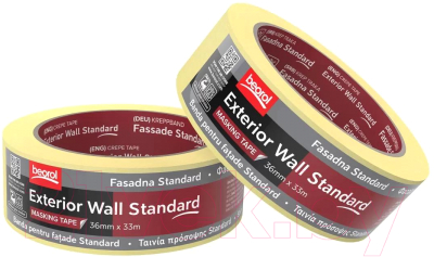 Лента малярная Beorol Facade Standard 36мм/33м