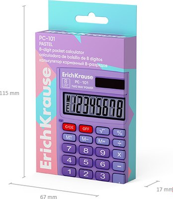 Калькулятор Erich Krause PC-101 Pastel / 62006