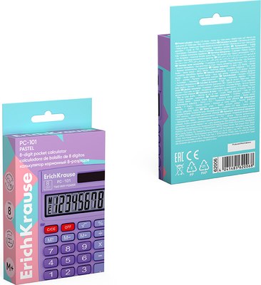 Калькулятор Erich Krause PC-101 Pastel / 62006