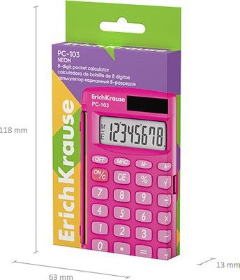 Калькулятор Erich Krause PC-103 Neon / 62017