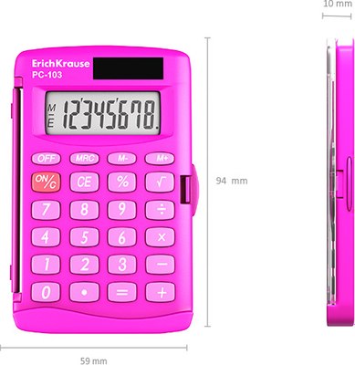 Калькулятор Erich Krause PC-103 Neon / 62017