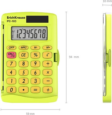 Калькулятор Erich Krause PC-103 Neon / 62018