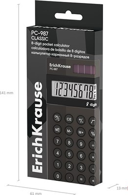 Калькулятор Erich Krause PC-987 Classic / 62008