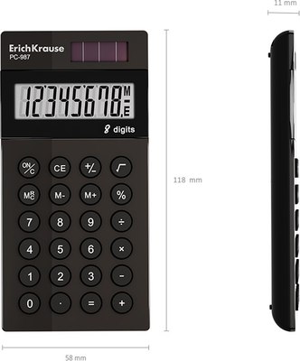 Калькулятор Erich Krause PC-987 Classic / 62008