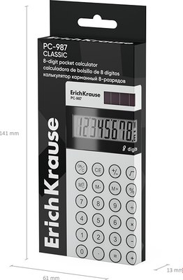 Калькулятор Erich Krause PC-987 Classic / 62009