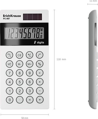 Калькулятор Erich Krause PC-987 Classic / 62009